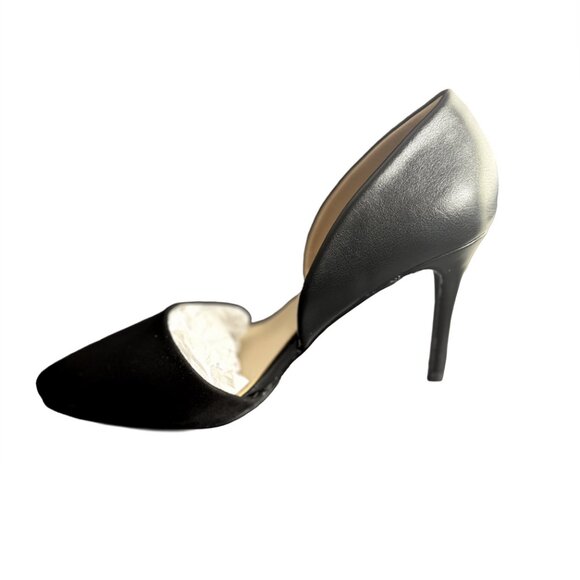 French Connection Dorsay Black Pointy Toe Pumps 👠 Size 10 New - Picture 2 of 3